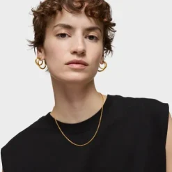 Gargantilha banhada a ouro de 18 K sobre prata, 45 cm, TOUS Chain