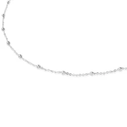 Gargantilha bolinhas em prata, 44 cm, TOUS Chain
