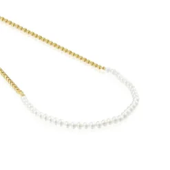 Gargantilha Gloss em Prata vermeil e Pérolas