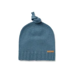 Gorro com nó de bebé Tricot azul