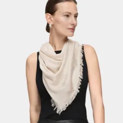 Lenço Kaos Mini Jacquard bege