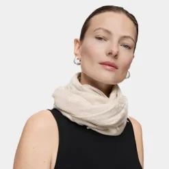 Lenço Kaos Mini Jacquard bege