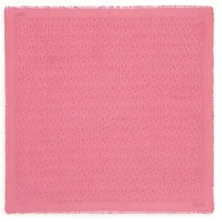 Lenço quadrado grande rosa TOUS MANIFESTO