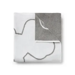Manta de bebé reversível Nilo multimotivos cinzento