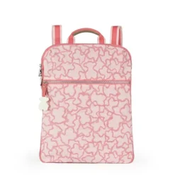Mochila Kaos New Colores em Nylon na cor rosa