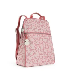 Mochila Kaos New Colores em Nylon na cor rosa