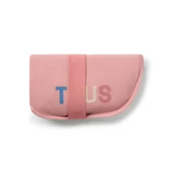 Mudador de viagem Urso Geome cor-de-rosa