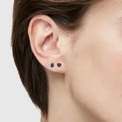 Pack de piercings de orelha em aço IP roxo e azul Bickie