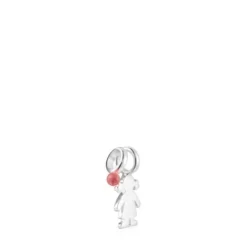 Pack de Pingentes Sweet Dolls menina em Prata e Rodocrosita