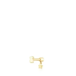 Piercing de orelha em ouro com topázio e motivo de estrela Cool Joy