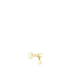 Piercing de orelha em ouro com iolita e motivo de coração Cool Joy