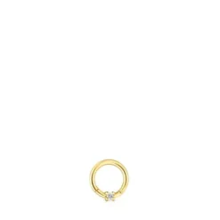 Piercing de orelha TOUS Basics em ouro com diamante