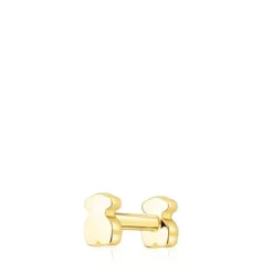 Piercing de orelha TOUS Basics com urso em ouro