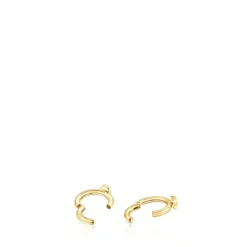 Piercing de orelha TOUS Basics em aço IP dourado