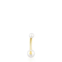 Piercing de umbigo TOUS Pearl em ouro e pérolas