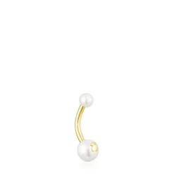 Piercing de umbigo TOUS Pearl em ouro e pérolas