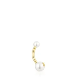 Piercing de umbigo TOUS Pearl em ouro e pérolas