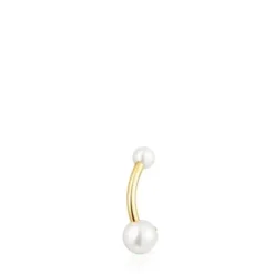 Piercing de umbigo TOUS Pearl em ouro e pérolas