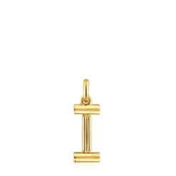 Pingente médio letra I banhado a ouro de 18 K sobre prata TOUS Alphabet