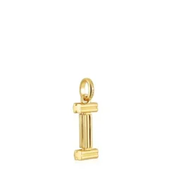 Pingente médio letra I banhado a ouro de 18 K sobre prata TOUS Alphabet