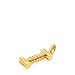 Pingente médio letra I banhado a ouro de 18 K sobre prata TOUS Alphabet
