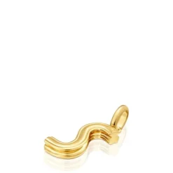 Pingente médio letra S banhado a ouro de 18 K sobre prata TOUS Alphabet