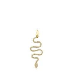 Pingente TOUS Good Vibes serpente em Ouro e Diamantes
