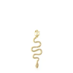 Pingente TOUS Good Vibes serpente em Ouro e Diamantes