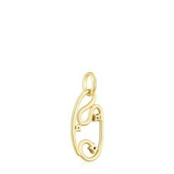 Pingente Tsuri em ouro e pedras preciosas