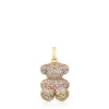 Pingente urso Bold Bear em pedras preciosas e ouro