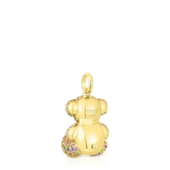 Pingente urso Bold Bear em pedras preciosas e ouro