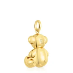 Pingente urso grande Bold Bear em prata vermeil
