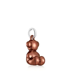Pingente urso médio em aço na cor rosa acobreado Bold Bear