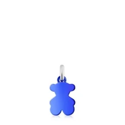 Pingente urso pequeno em aço na cor azul Sweet Dolls