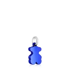 Pingente urso pequeno em aço na cor azul Sweet Dolls
