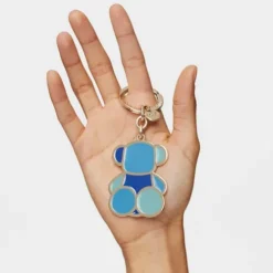 Porta-chaves azul TOUS Bear Faceted