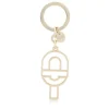 Porta-chaves com silhueta dourado TOUS MANIFESTO