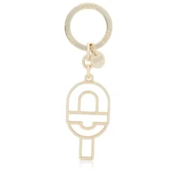 Porta-chaves com silhueta dourado TOUS MANIFESTO