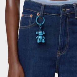Porta-chaves urso azul-claro Bold Bear