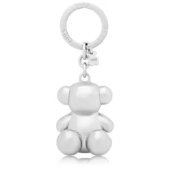 Porta-chaves urso Metal Bold Bear prateado
