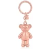 Porta-chaves urso Teddy Bear dourado rosa