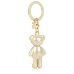 Porta-chaves urso Teddy Bear dourado