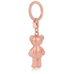 Porta-chaves urso Teddy Bear dourado rosa