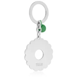 Porta-chaves verde TOUS Circle Logo