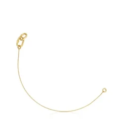 Pulseira corrente em ouro dupla Hold Oval