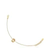 Pulseira corrente triplo urso banhada a ouro 18 K sobre prata Bickie