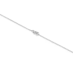 Pulseira de corrente urso em ouro branco com diamantes TOUS Grain