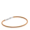 Pulseira em aço IP laranja 17 cm Mesh Tube