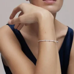 Pulseira em ouro branco com diamantes TOUS ATELIER