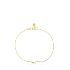 Pulseira em ouro e pedras preciosas TOUS St Tropez